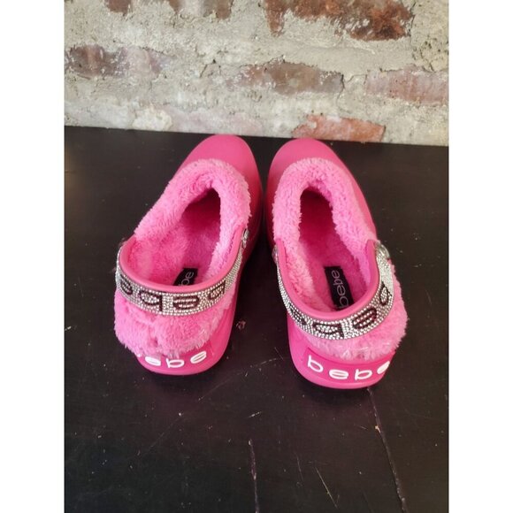 Bebe Shoes Bebe Janessa Clogs Slip On Shoes Womens Sz 7 Pink Glitter G - Picture 2 of 6